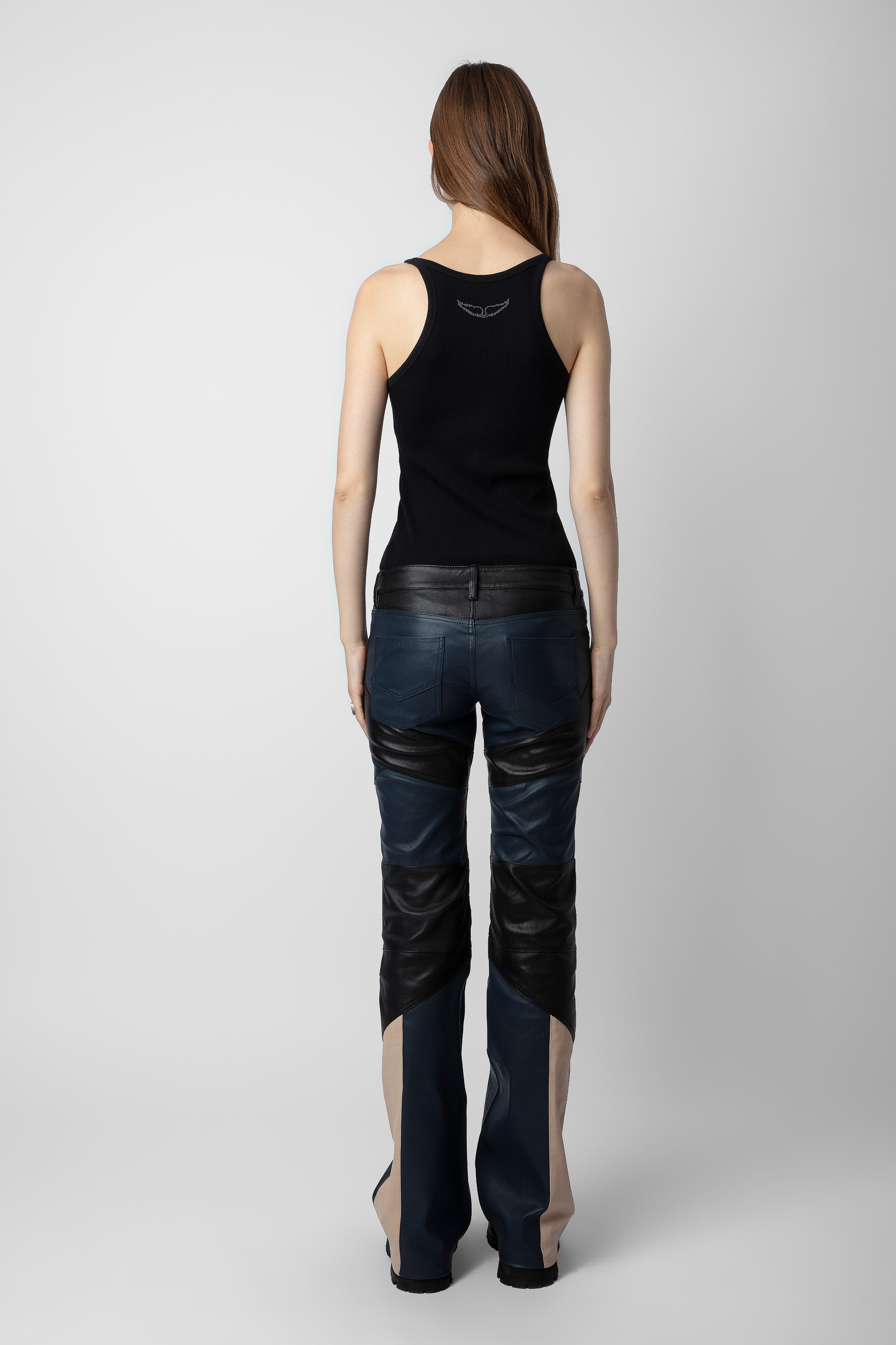 Paulin leather trousers - Black