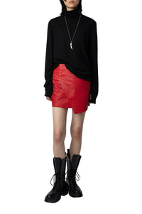 Junko Biker skirt in leather - Japan