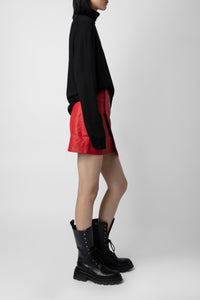 Junko Biker skirt in leather - Japan