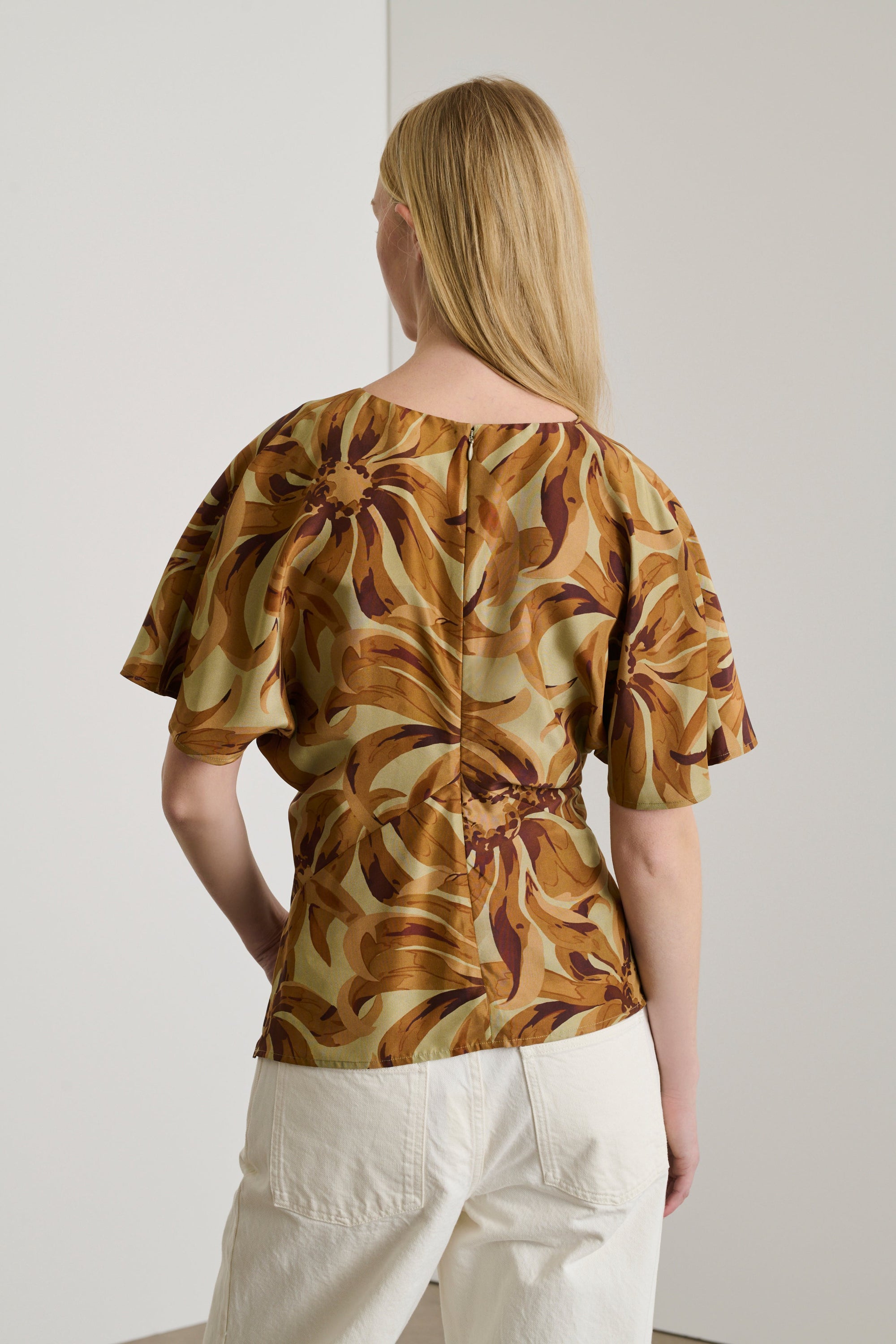 ORANGE/ARGILE BLOUSE EMBRUN