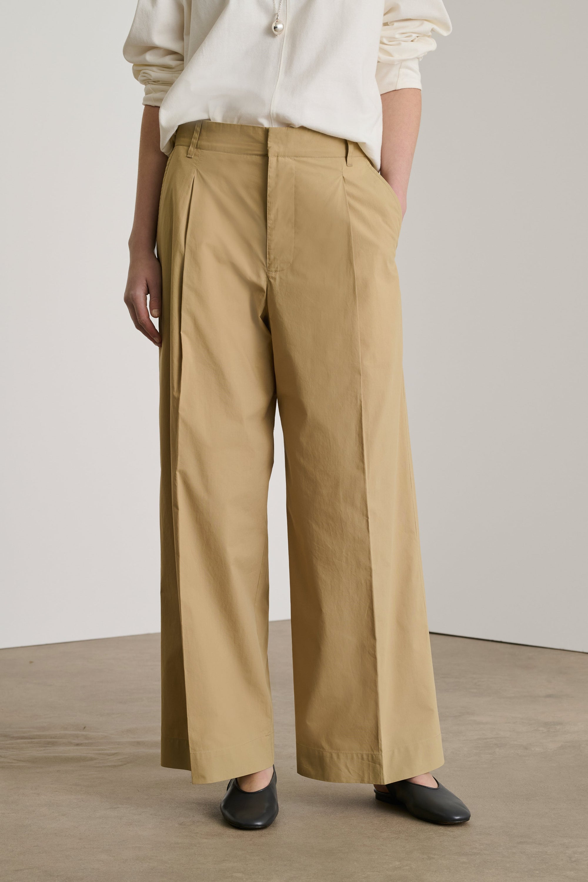 BEIGE FONCE PANTALON DEVY