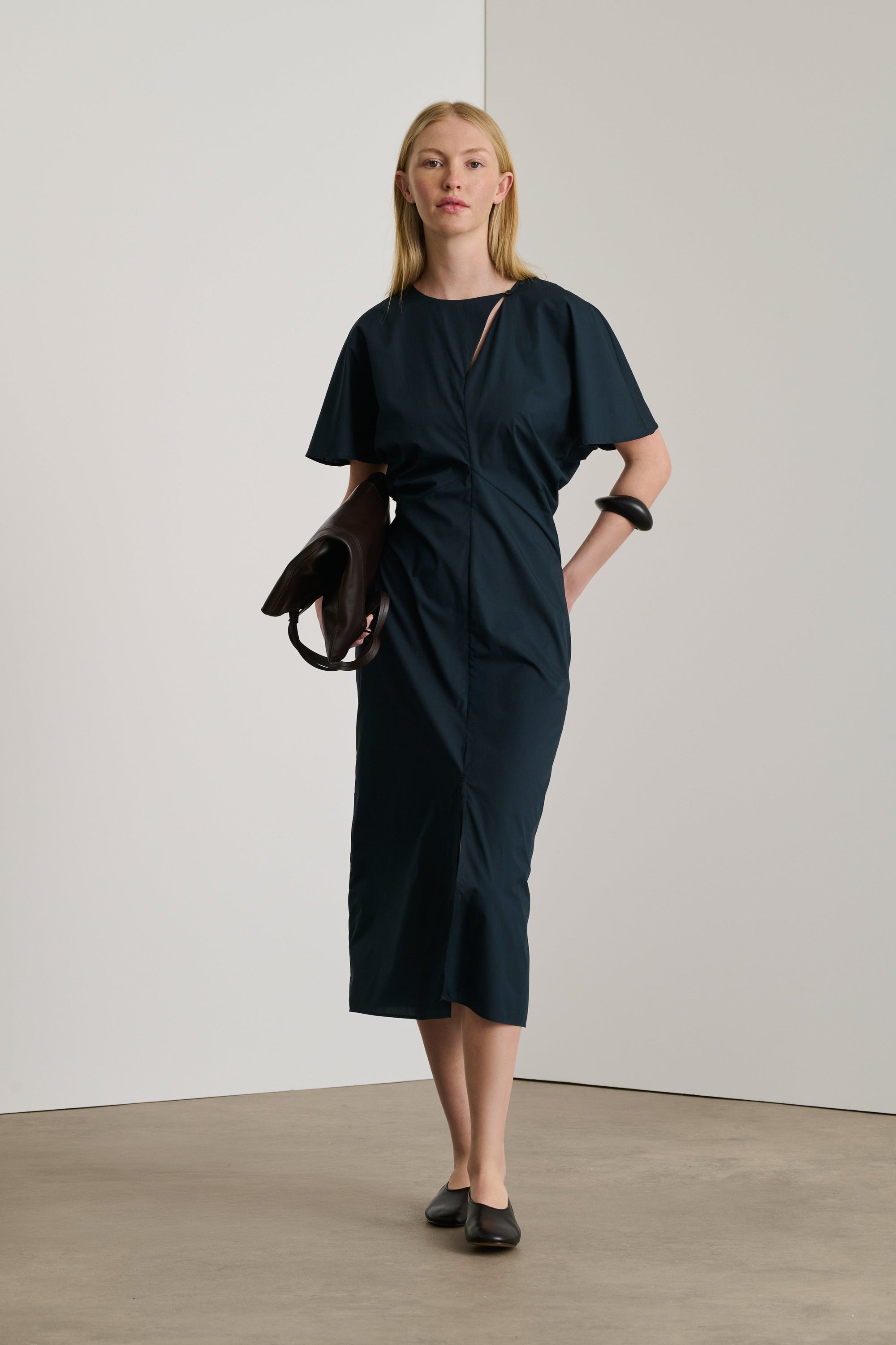 BLEU NUIT ROBE CHAINE & TRAME ELLA