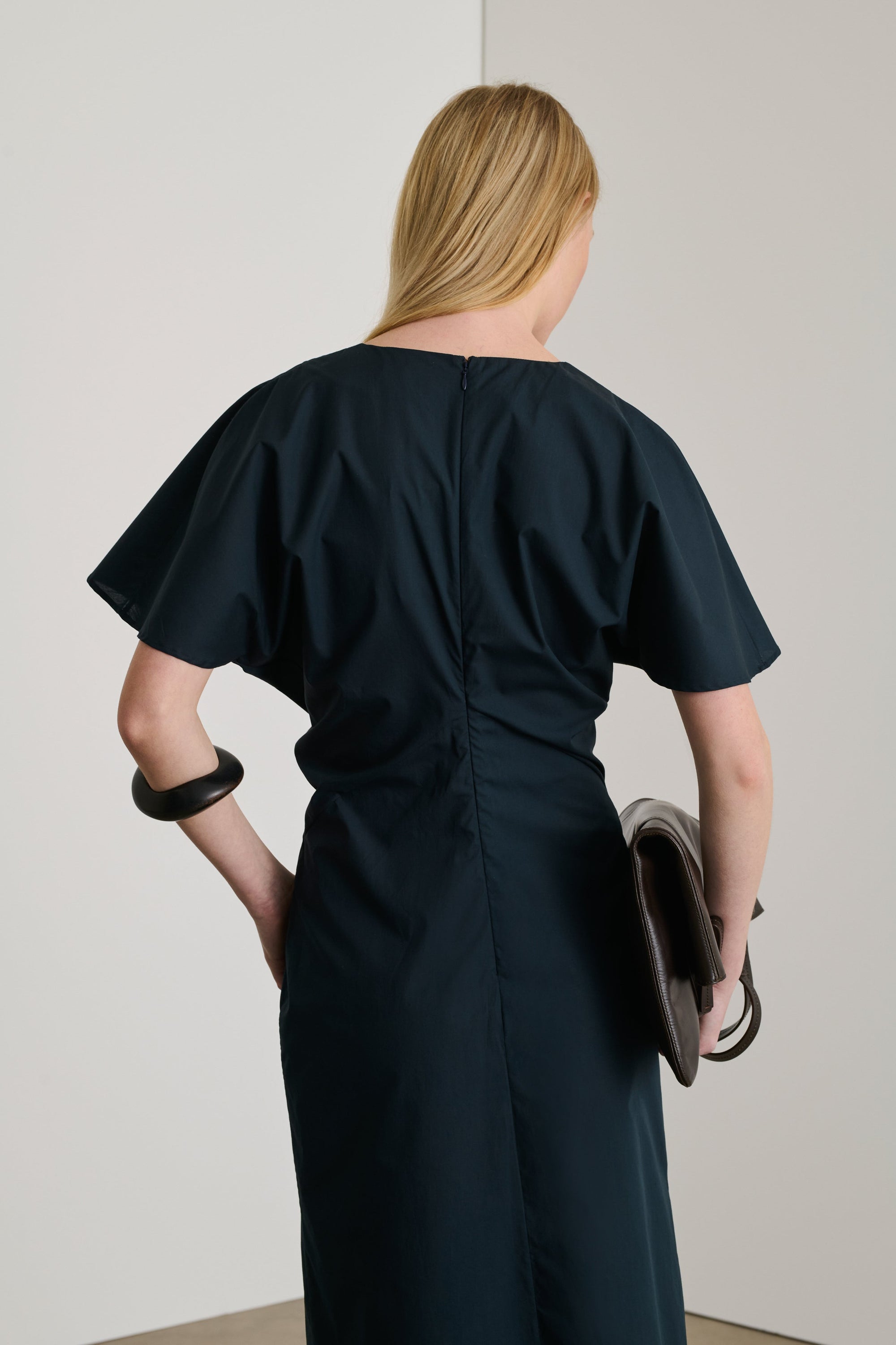 BLEU NUIT ROBE CHAINE & TRAME ELLA