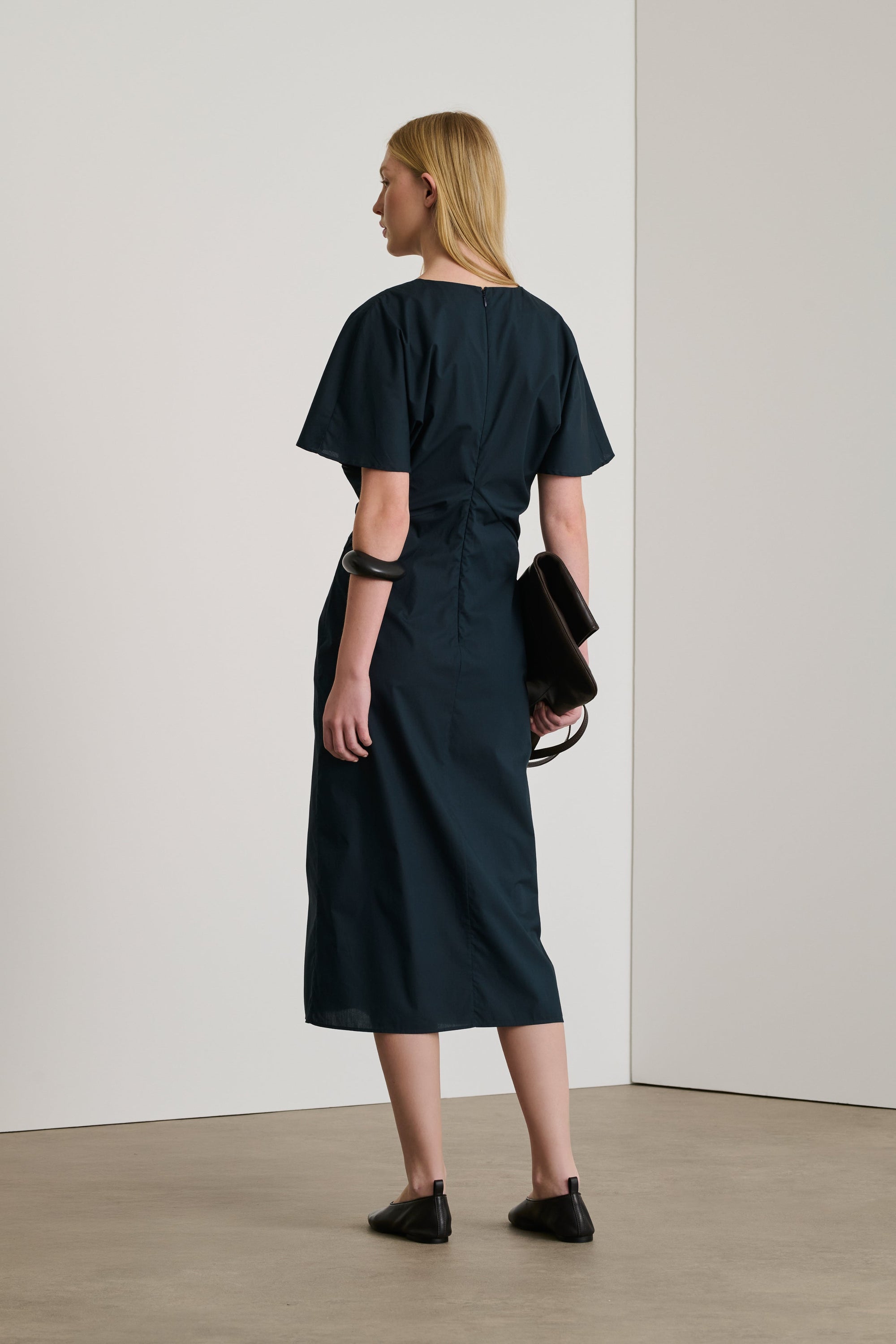 BLEU NUIT ROBE CHAINE & TRAME ELLA