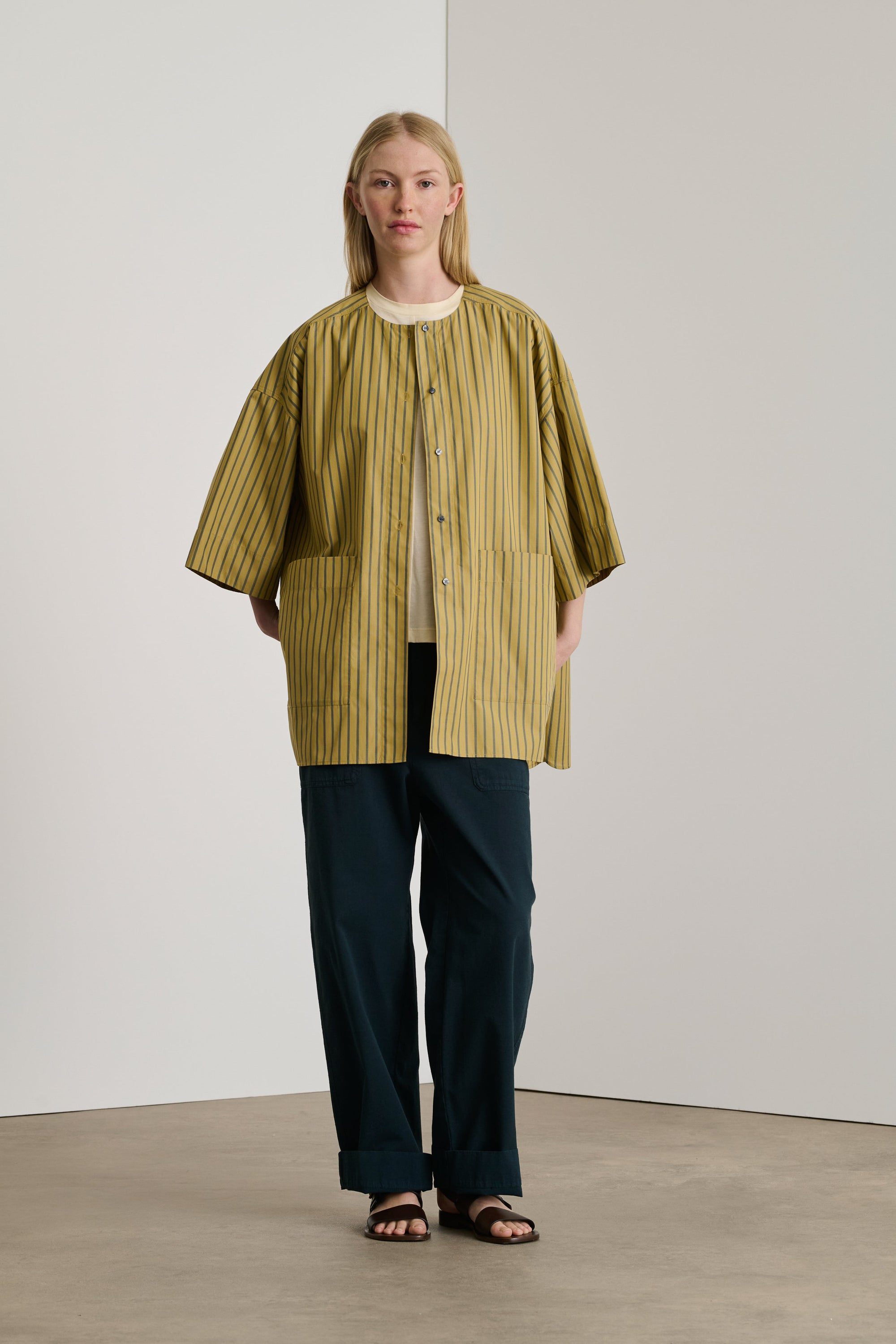 OCRE/VERT BLOUSE DIVA