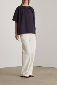 Blouse Arlette en coton - Prune