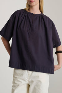Blouse Arlette en coton - Prune