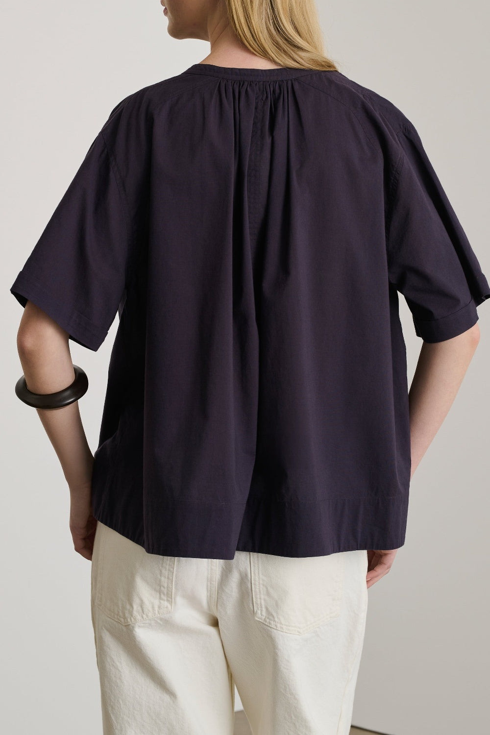 Blouse Arlette en coton - Prune
