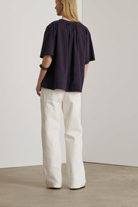 Blouse Arlette en coton - Prune