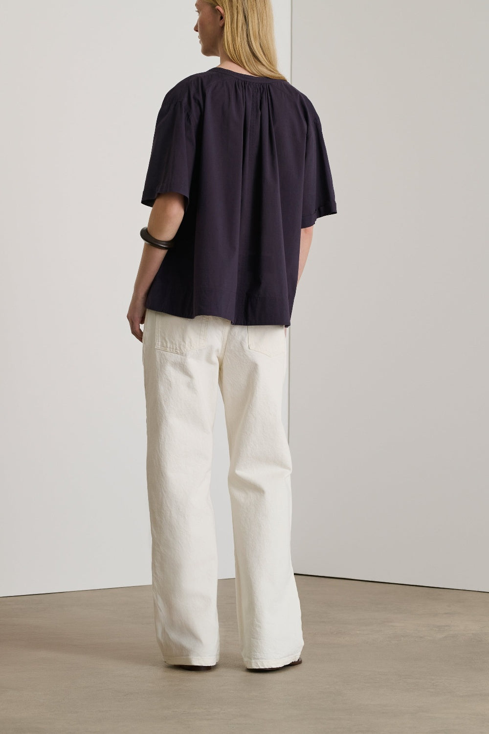 Blouse Arlette en coton - Prune