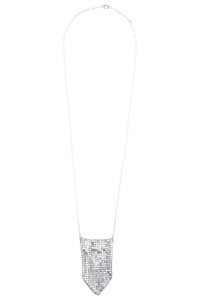 Brass necklace - Silver
