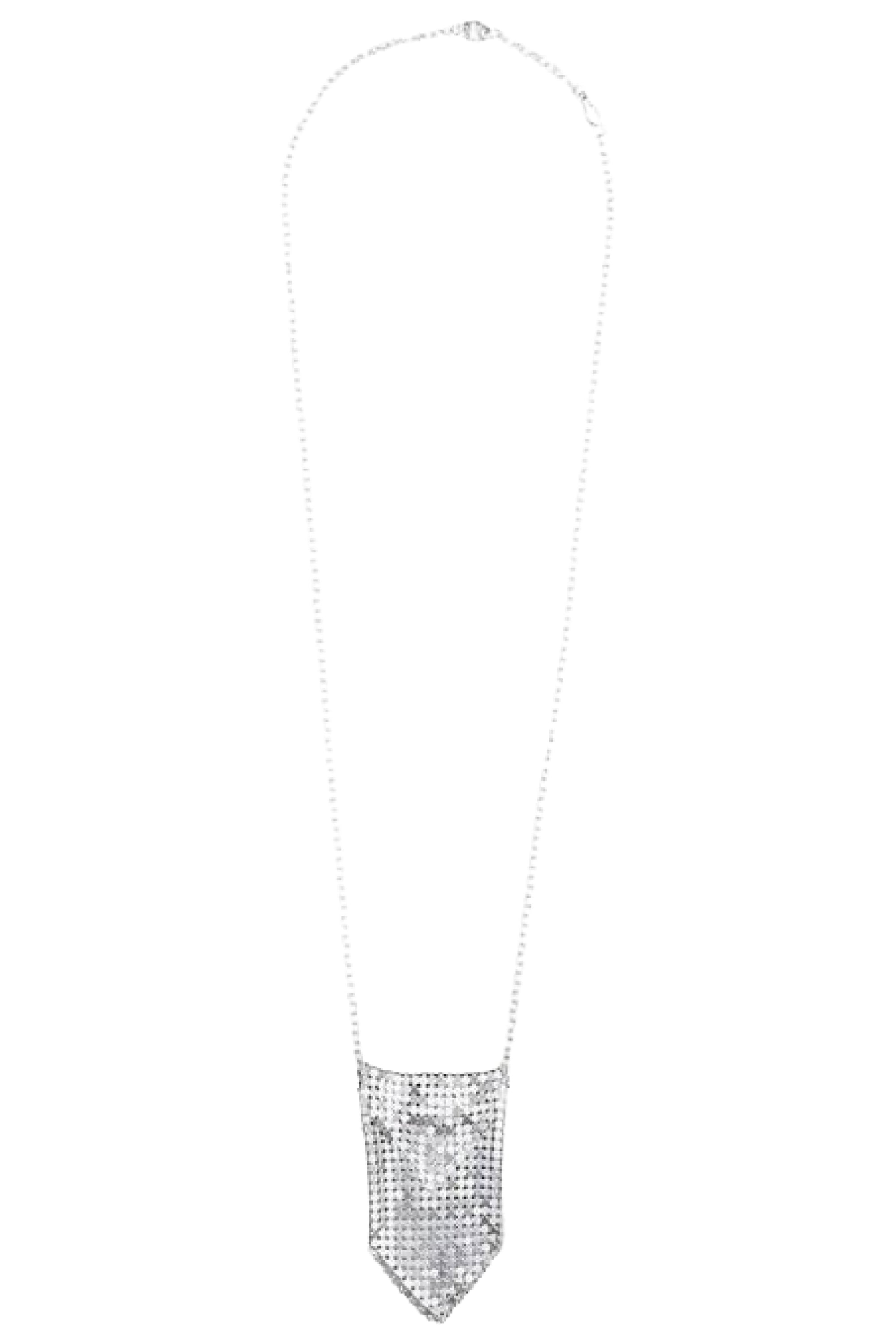 Brass necklace - Silver