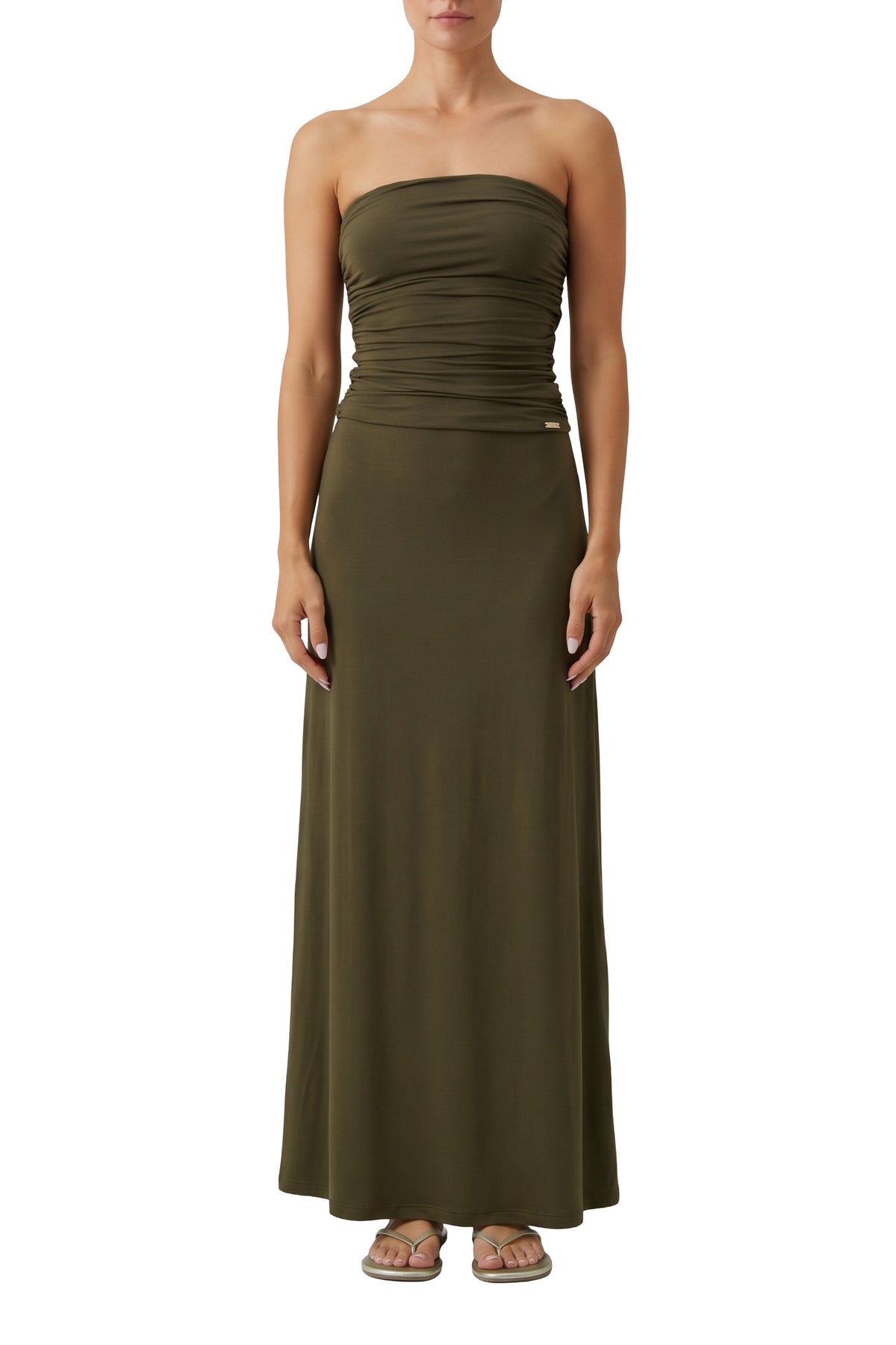 Robe bustier Rae - Olive