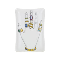 Mano con anelli porcelain ashtray - Multicolour