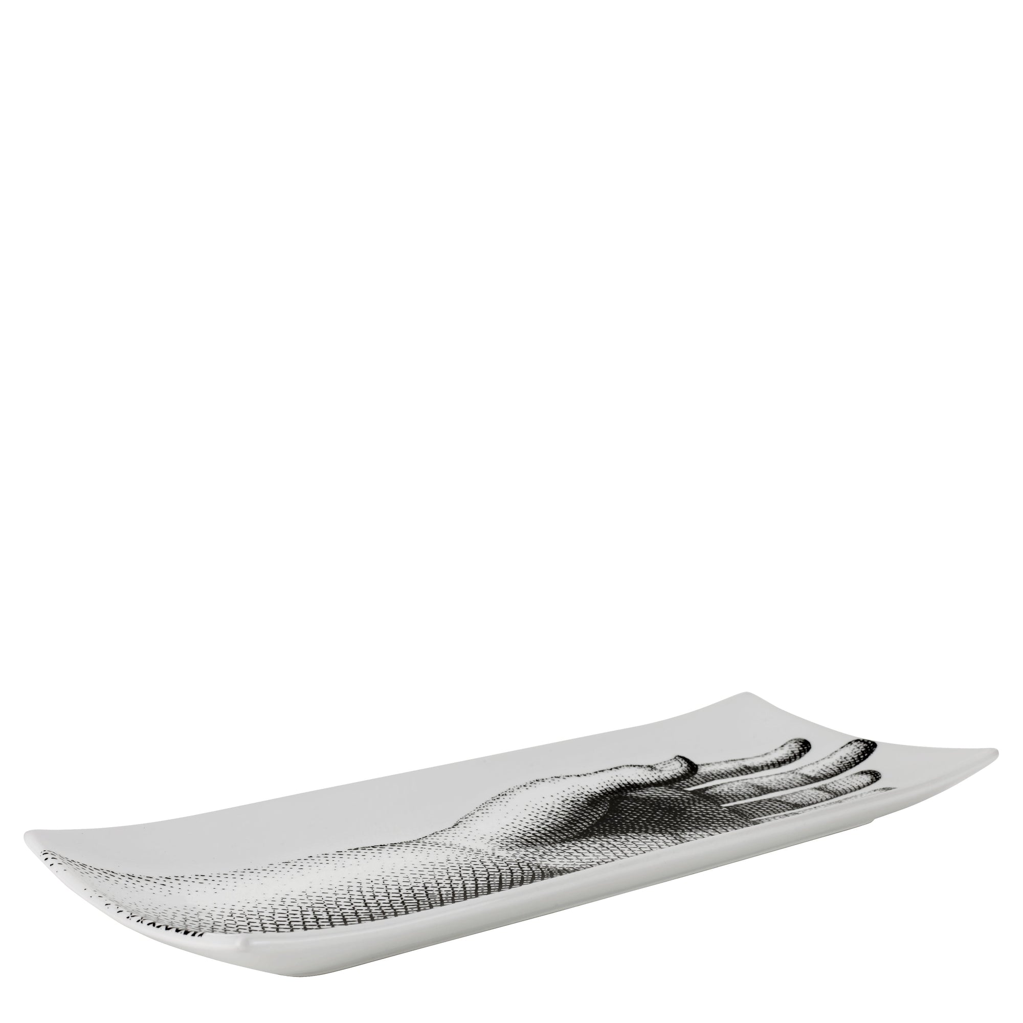 Mano porcelain tray - Black & White