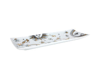 Astronomici porcelain tray - Gold & Black & White