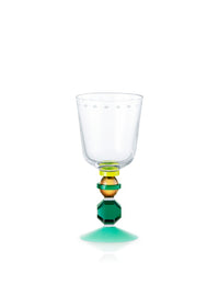 Set de 2 petits verres en cristal Mayfair - Clear, Emerald, Brown, Mint & Bright Yellow