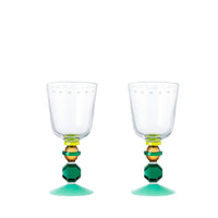 Lot de 2 petits verres Mayfair en cristal - Multicolore