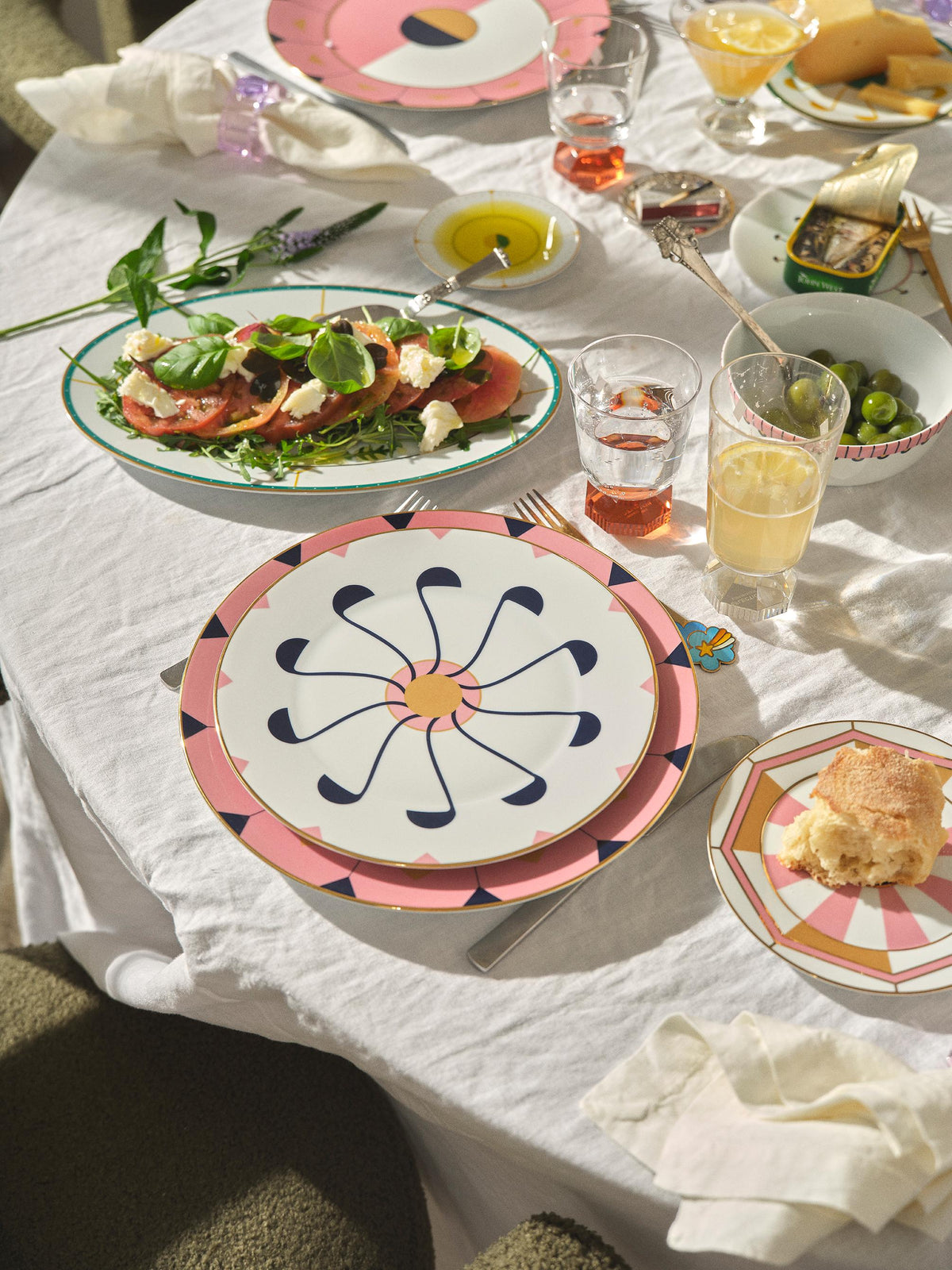 Set de 2 petits verres en cristal Chelsea - Clear & Grey
