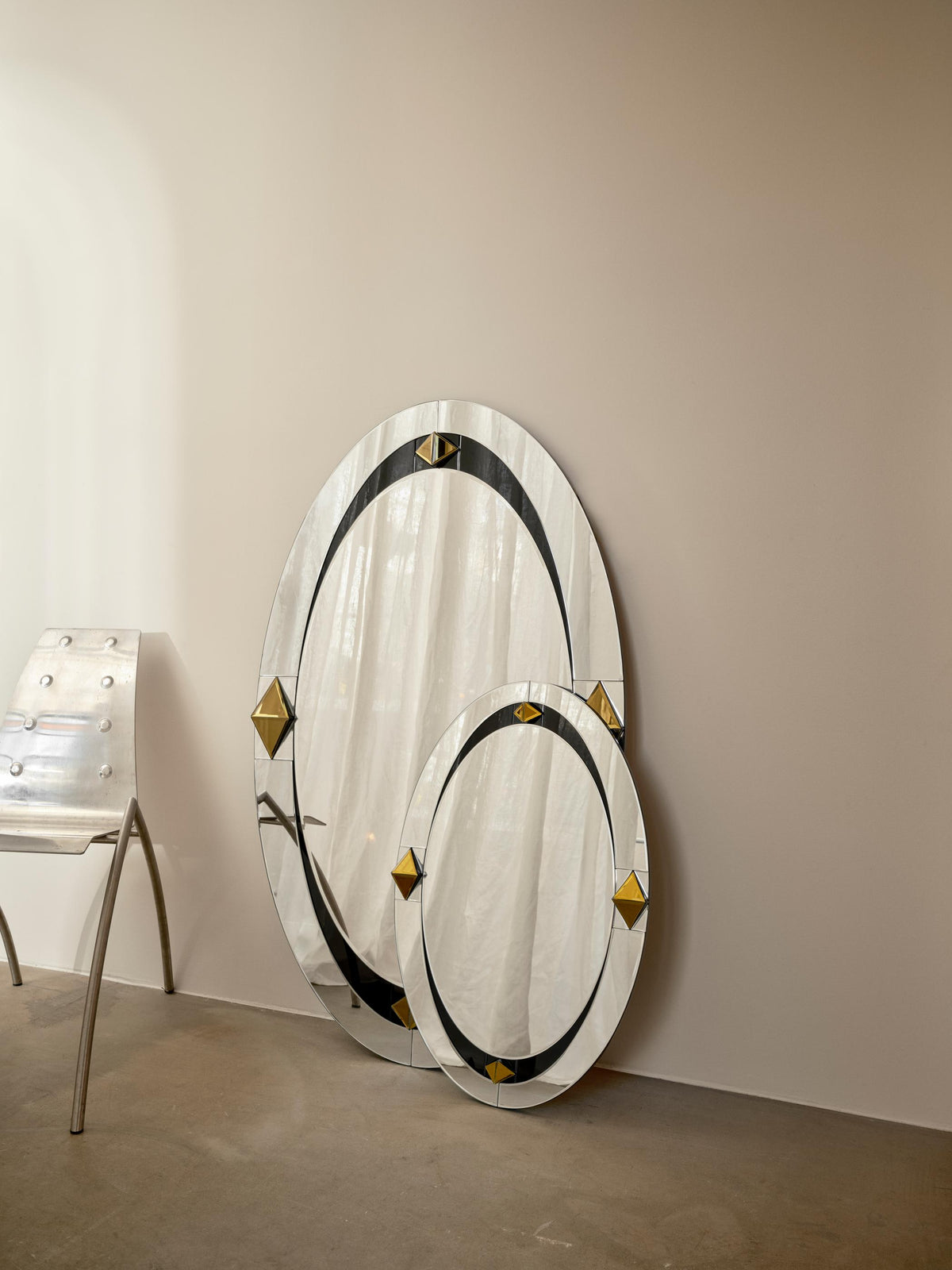 Petit miroir Darling - Silver & Gold