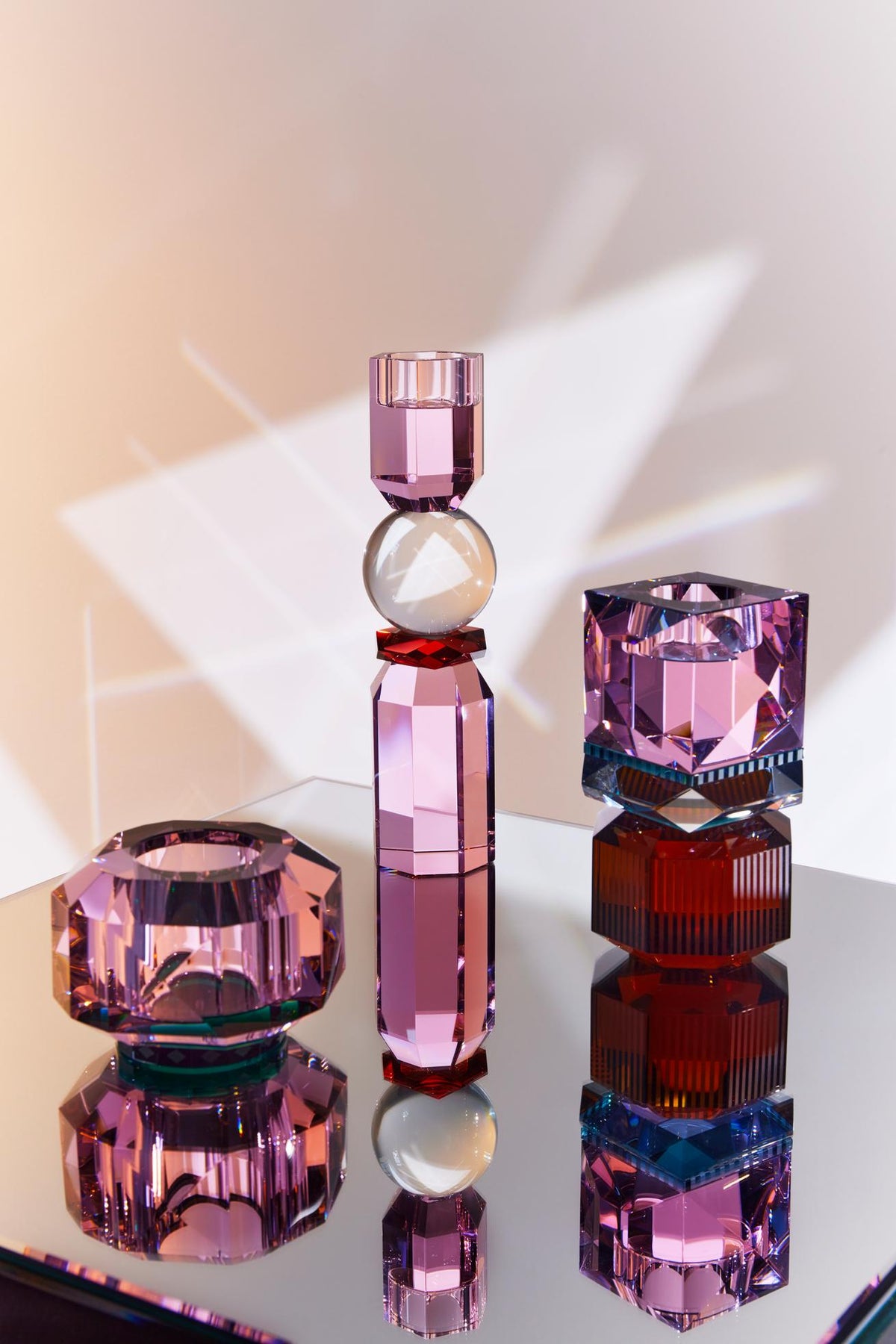 Photophore Dakota - Red, Clear & Cobalt
