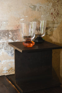 Set de 2 petits verres en cristal Chelsea - Clear & Grey