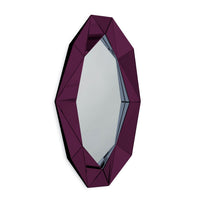 Miroir Diamond XL - Silver & Burgundy