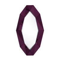 Miroir Diamond XL - Silver & Burgundy