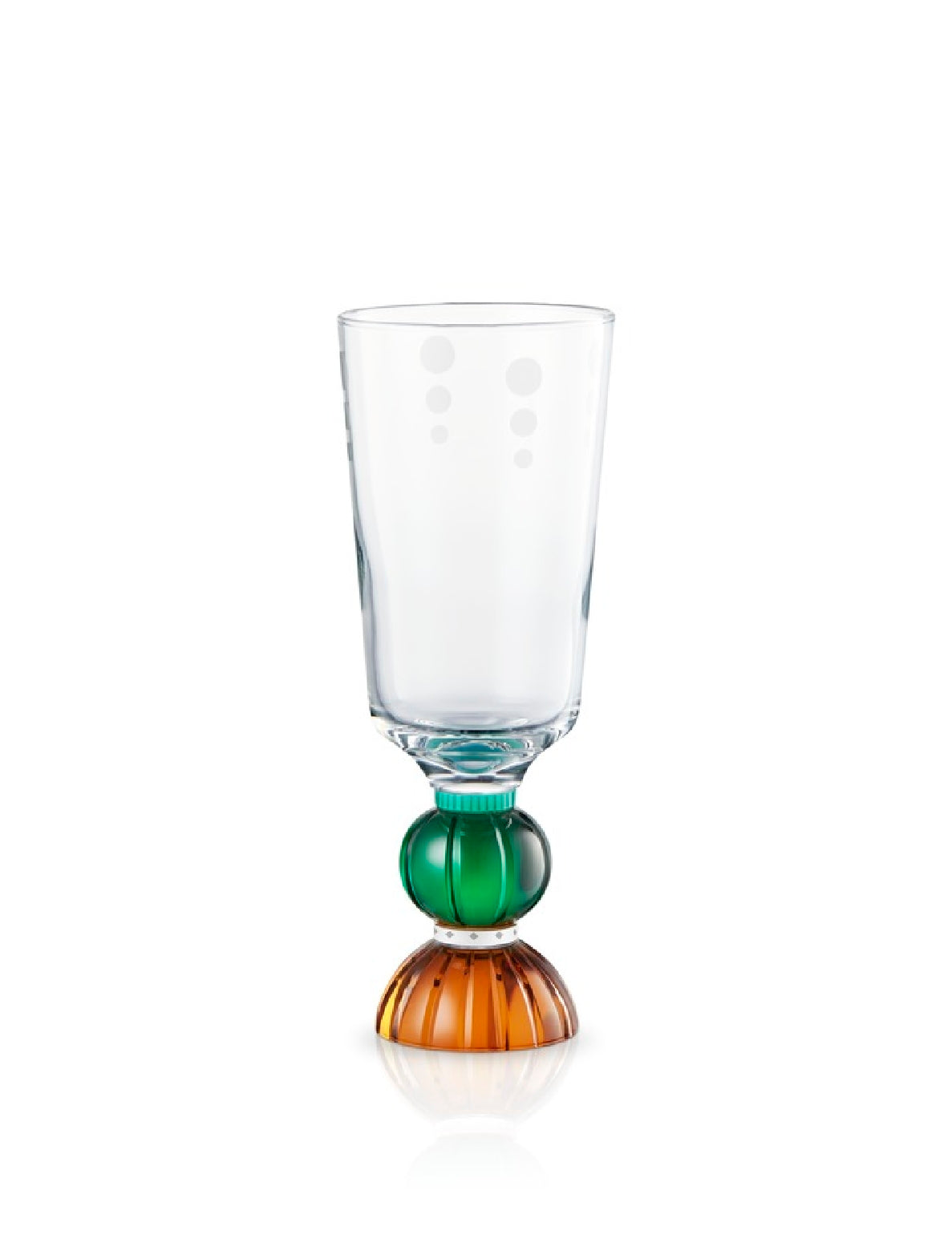 Set de 2 grands verres en cristal Windsor - Clear, Emerald, Brown & Mint
