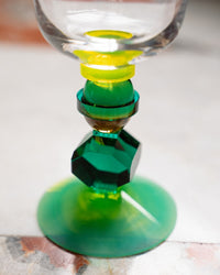 Set de 2 petits verres en cristal Mayfair - Clear, Emerald, Brown, Mint & Bright Yellow