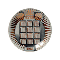 Assiette Calendario 1983 en porcelaine - Or & Noir & Blanc