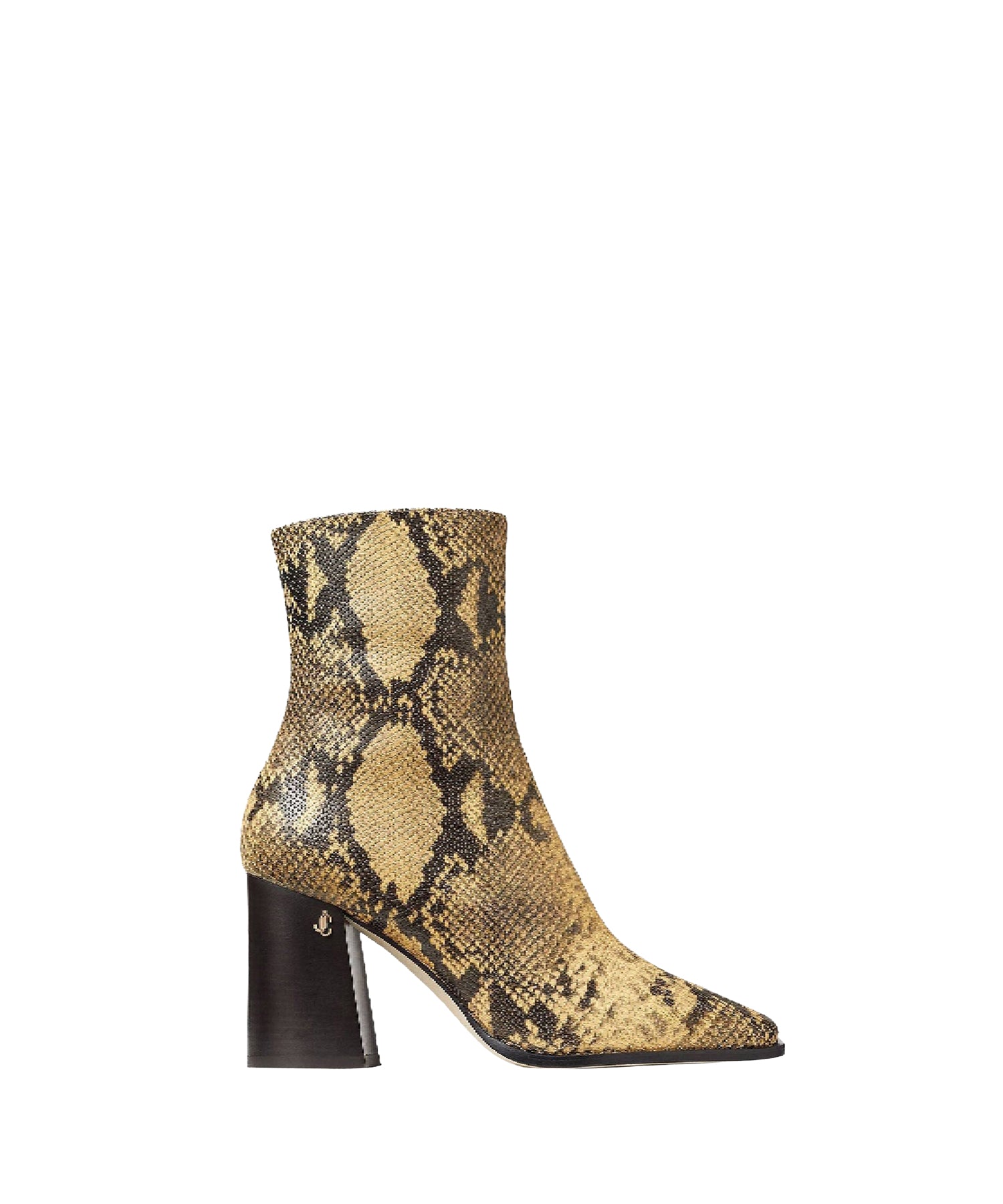 Bottines Bryelle 85 en cuir imprimé serpent - Dijon
