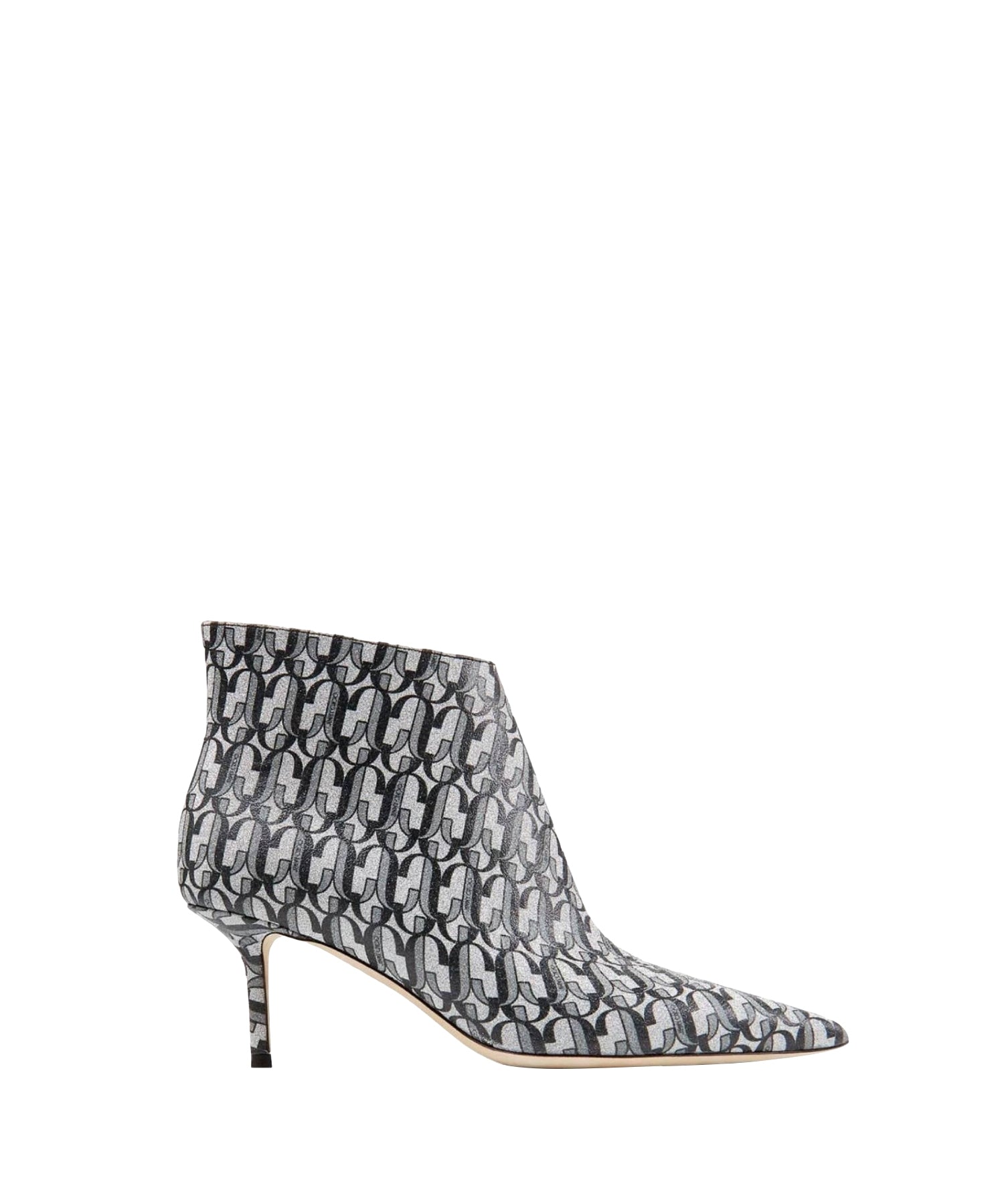 Bottines Marinda 65 en cuir - Silver & Black