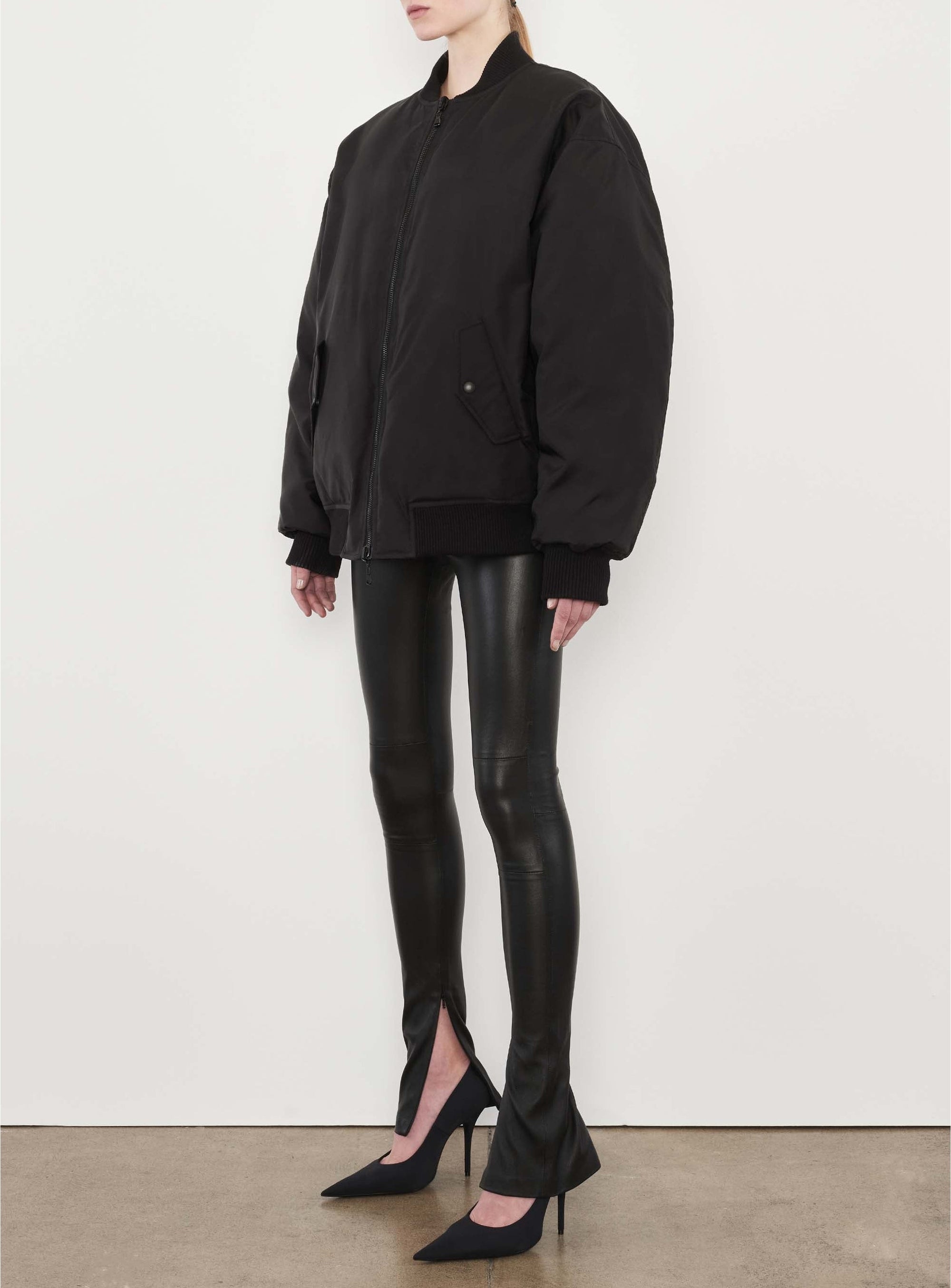 Reversible Bomber Jacket - Black