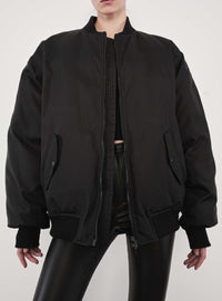 Reversible Bomber Jacket - Black