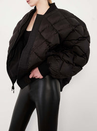 Reversible Bomber Jacket - Black