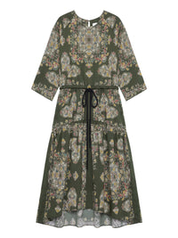 Robe avec coulisse - Verde Fantasia