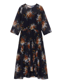 Georgette dress with slide - Nero Fantasia
