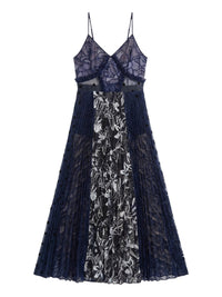 Robe midi à fines bretelles - Blu Fantasia