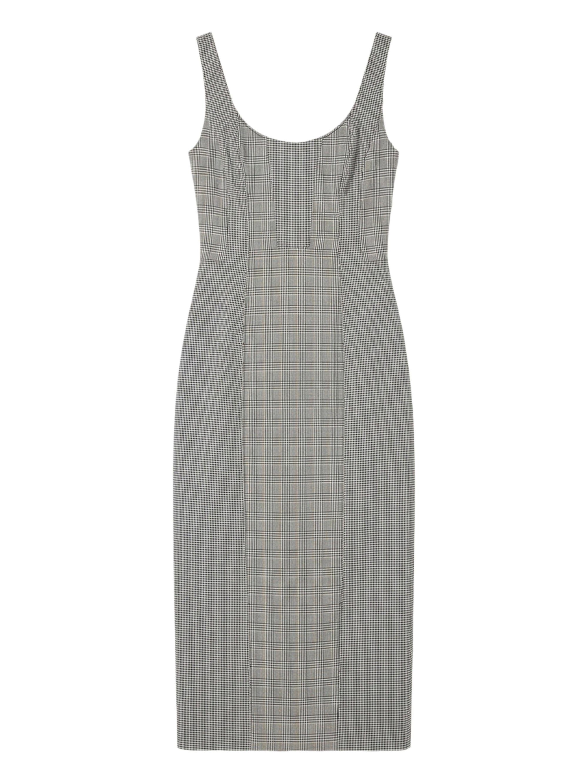 Robe fourreau en lin - Nero Fantasia Bianco