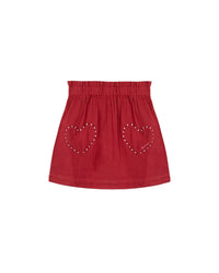 Jupe Douchka en coton - Rose Vespa