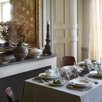 Plat ovale n°6 Rocaille - Blanc
