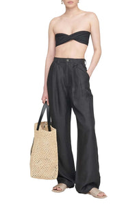 ROSA BIKINI TOP - BLACK