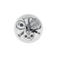 Strumenti Musicali round porcelain ashtray - Black & White