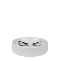 Tema e Variazioni n°213 round porcelain ashtray - Black & White