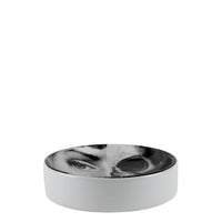 Tema e Variazioni n°288 round porcelain ashtray - Black & White