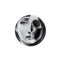 Tema e Variazioni n°288 round porcelain ashtray - Black & White
