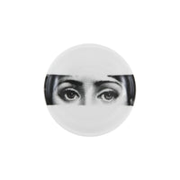 Tema e Variazioni n°32 round porcelain ashtray - Black & White