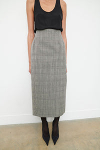 Contour Midi Skirt - Prince of Wales