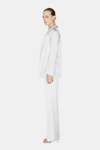 Julianne Satin Blazer - Platinum